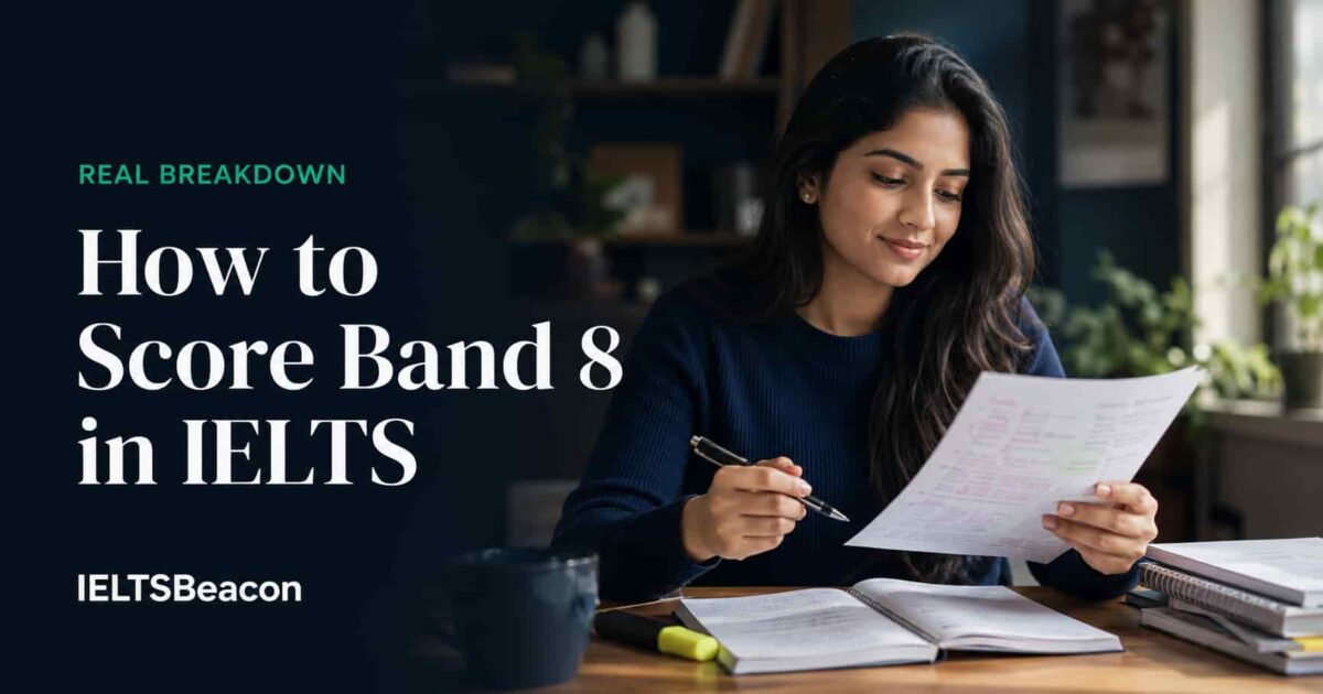 How to Score Band 8 in IELTS: A Real Breakdown