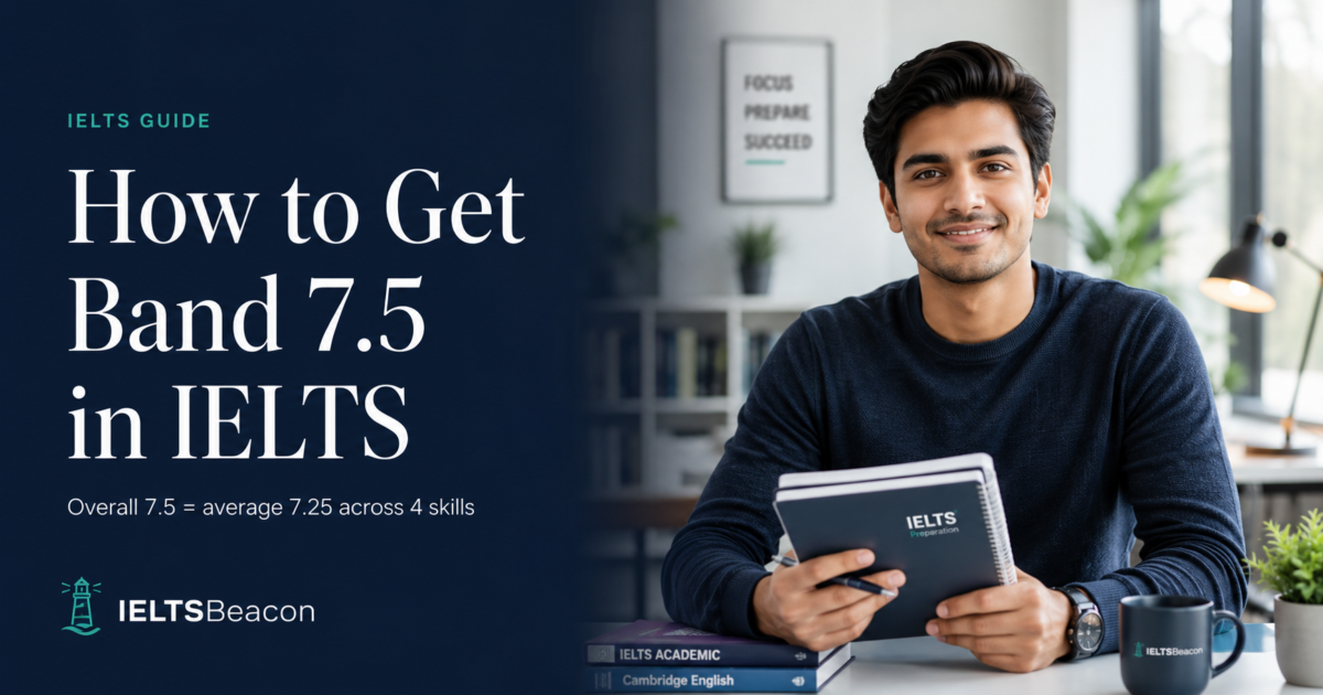 How to Get Band 7.5 in IELTS: A Clear, Skill-by-Skill Plan